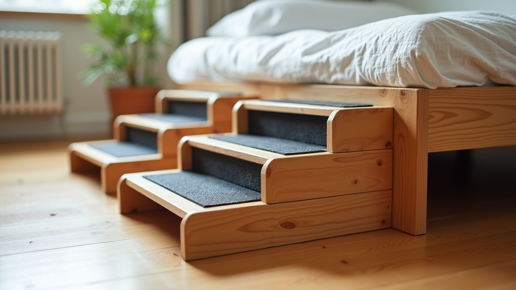 Placeholder image of sturdy dog bed stairs